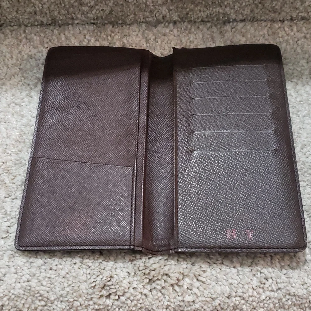 Louis Vuitton Damier Checkbook Cover Wallet Authentic